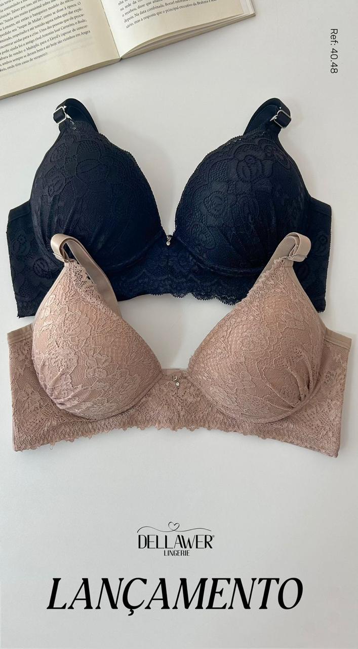 Sutiã Plus Size Renda Importada Extra Macio